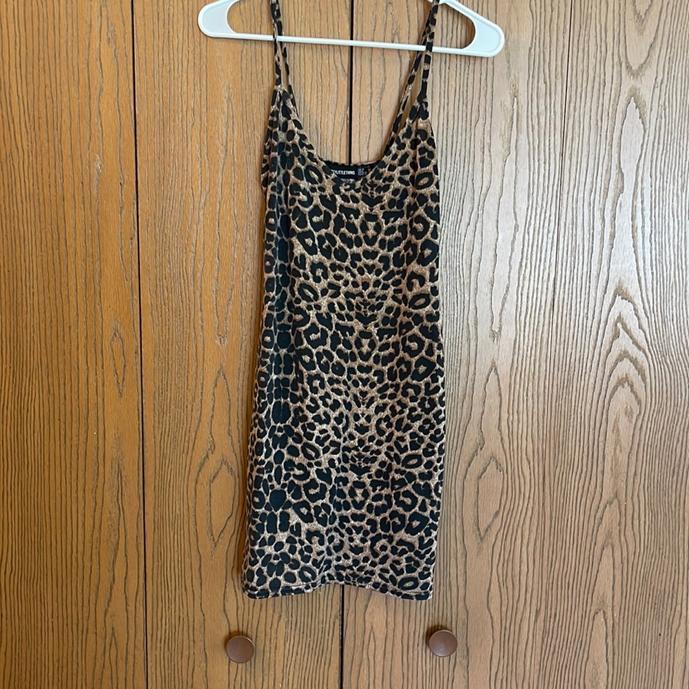 PLT cheetah print dress